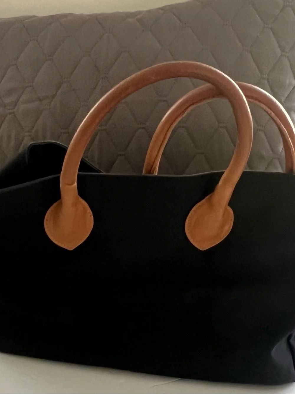 Mark&Graham Canvas and Leather Trim Elisabetta Satchel